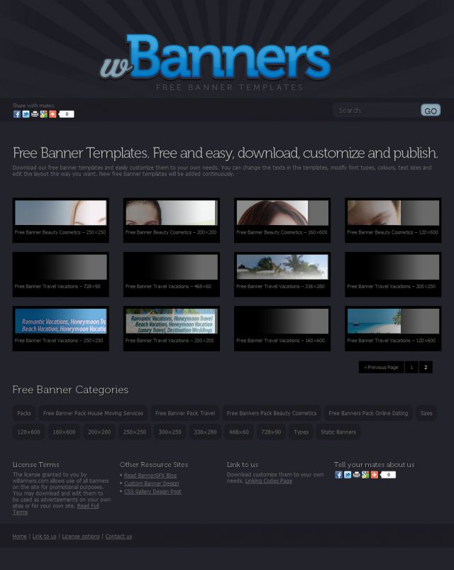wBanners Free Banners screenshot