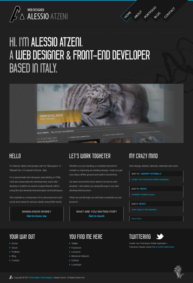 Alessio Atzeni Web Designer  screenshot