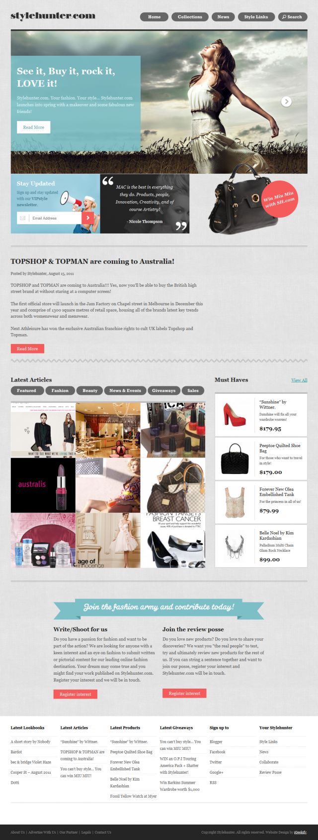 Stylehunter.com screenshot