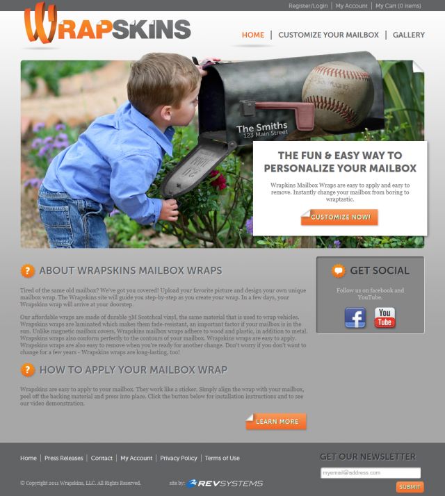 WrapSkins Custom Mailbox Wrap screenshot