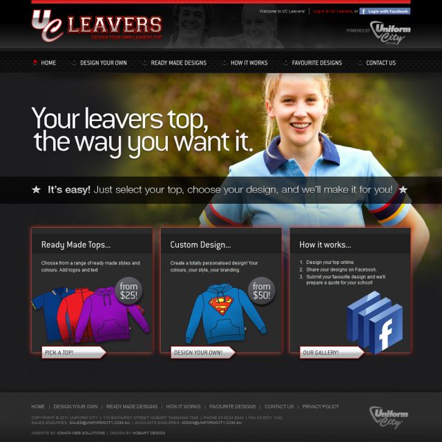 UC Leavers screenshot