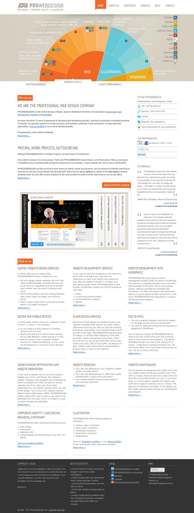 Prowebdesign screenshot