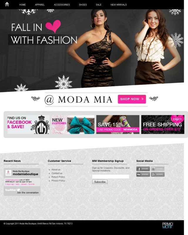 Moda Mia Boutique screenshot