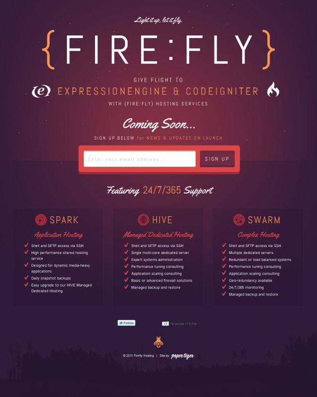 Firefly Hosting screenshot