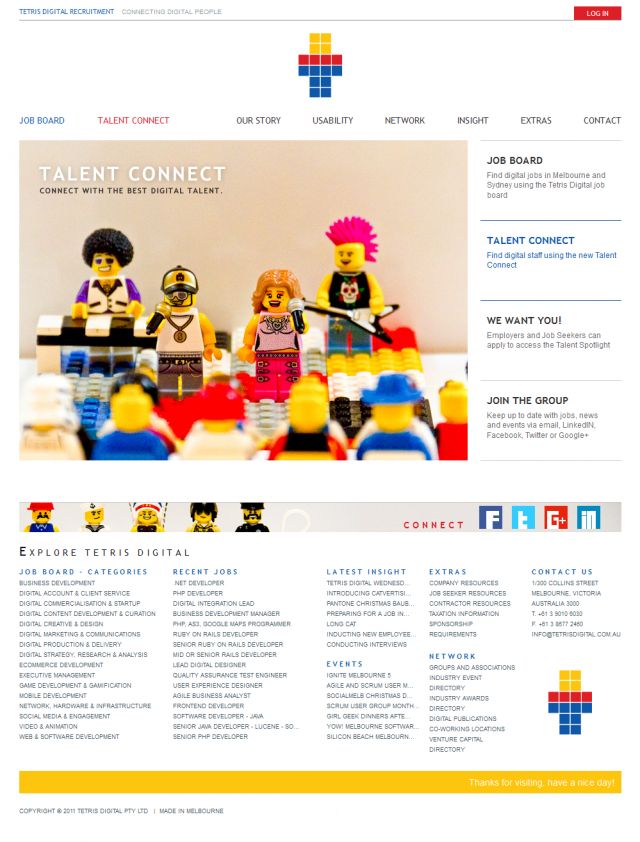 Tetris Digital Recruitment screenshot