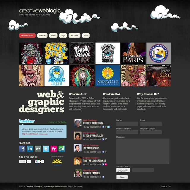 Creative Weblogic screenshot
