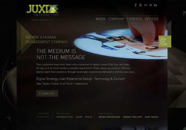 JUXT Interactive screenshot