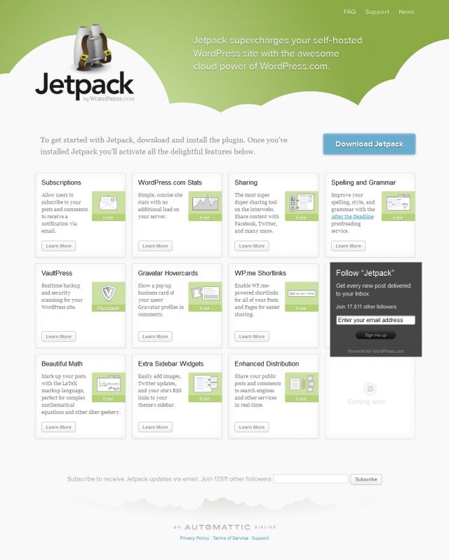 Jetpack screenshot