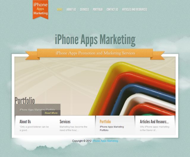 iPhone Apps Marketing screenshot
