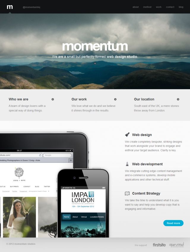 Momentum screenshot