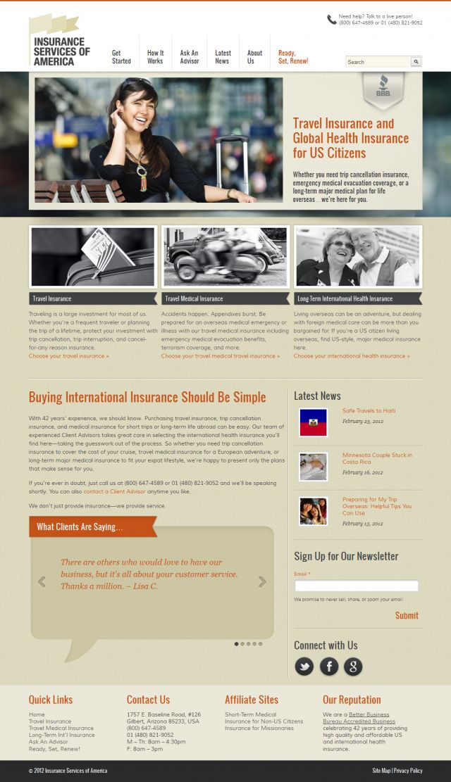 Insurance Services of America screenshot