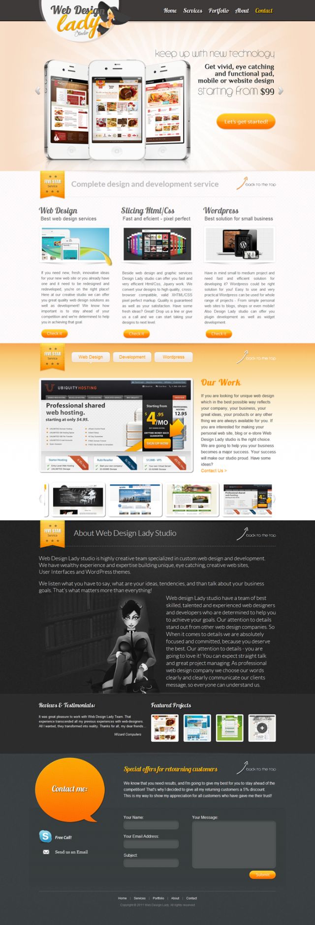 Web Design Lady screenshot