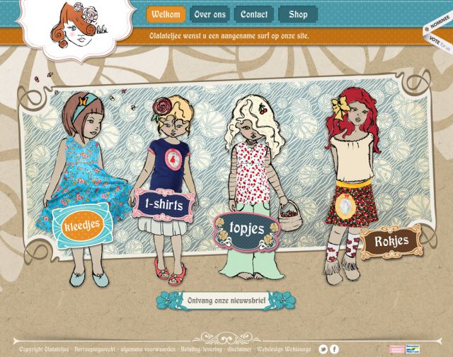 Olala girls clothing screenshot