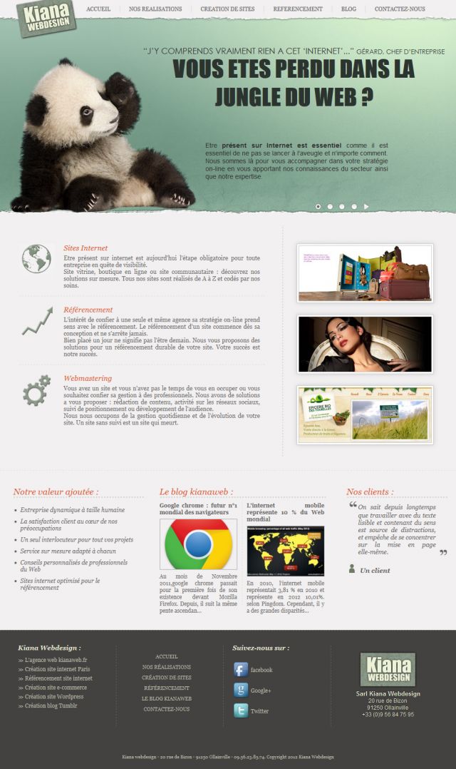 Agence web Kiana Webdesign screenshot