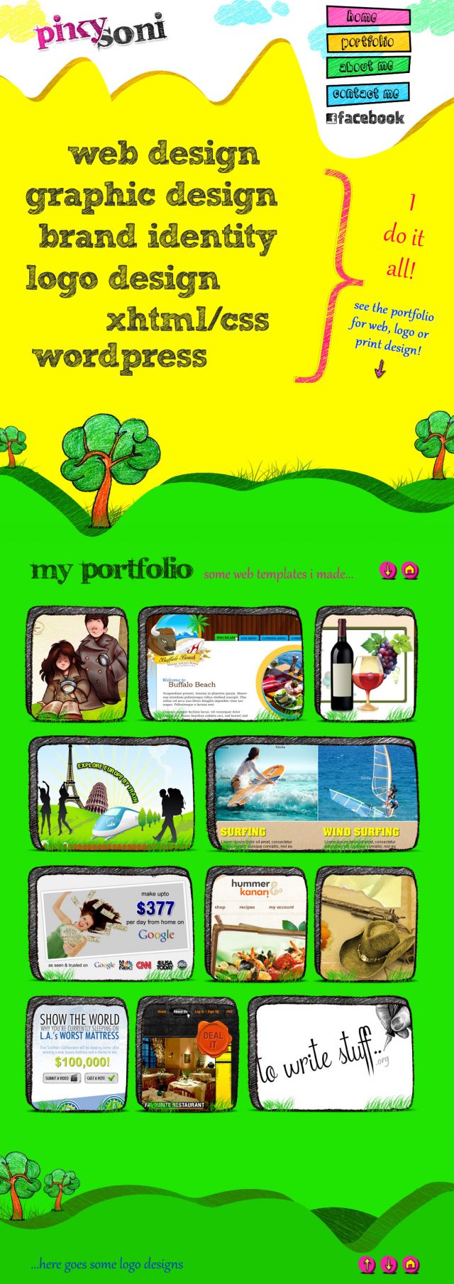 Portfolio of Pinky Soni screenshot