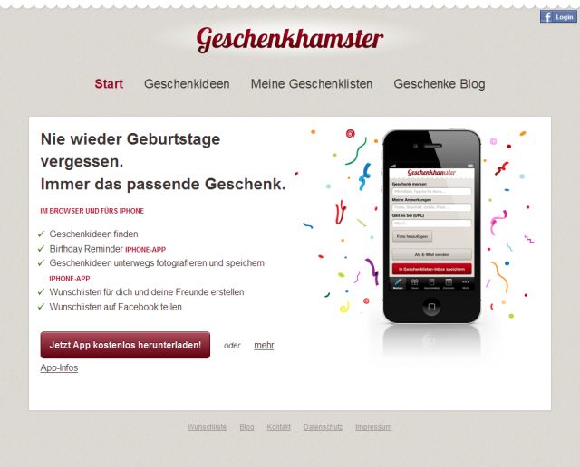 Geschenkhamster screenshot