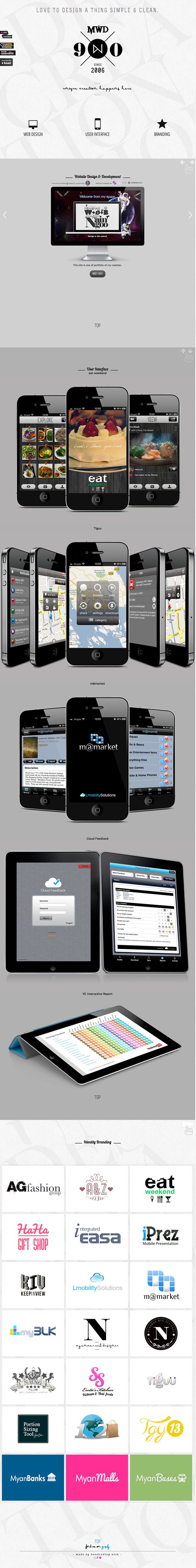 Myanmar Web UI UX designer screenshot