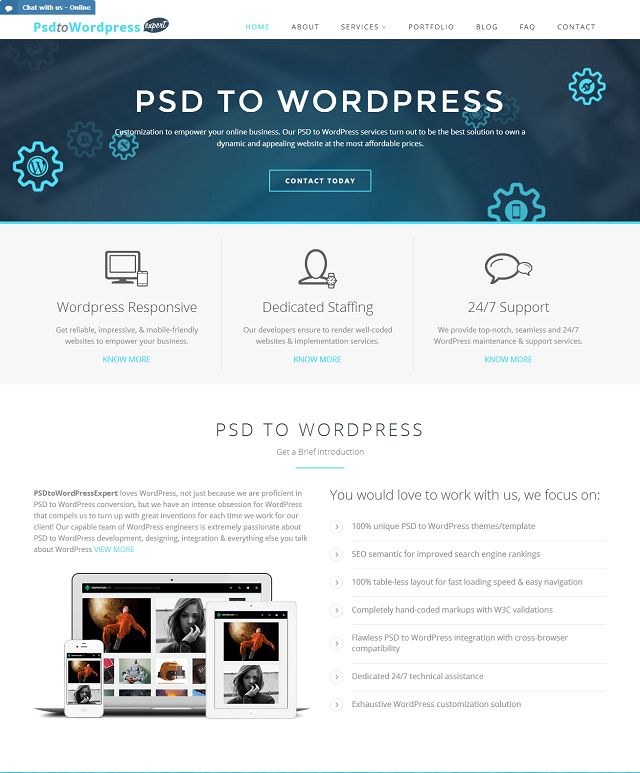 PSDtoWordPressExpert screenshot