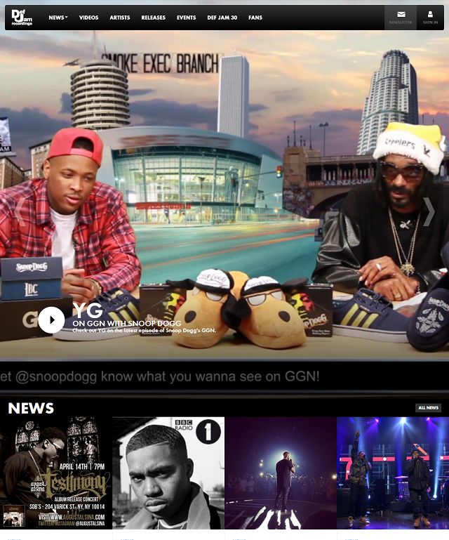 Def Jam - The Official Site screenshot