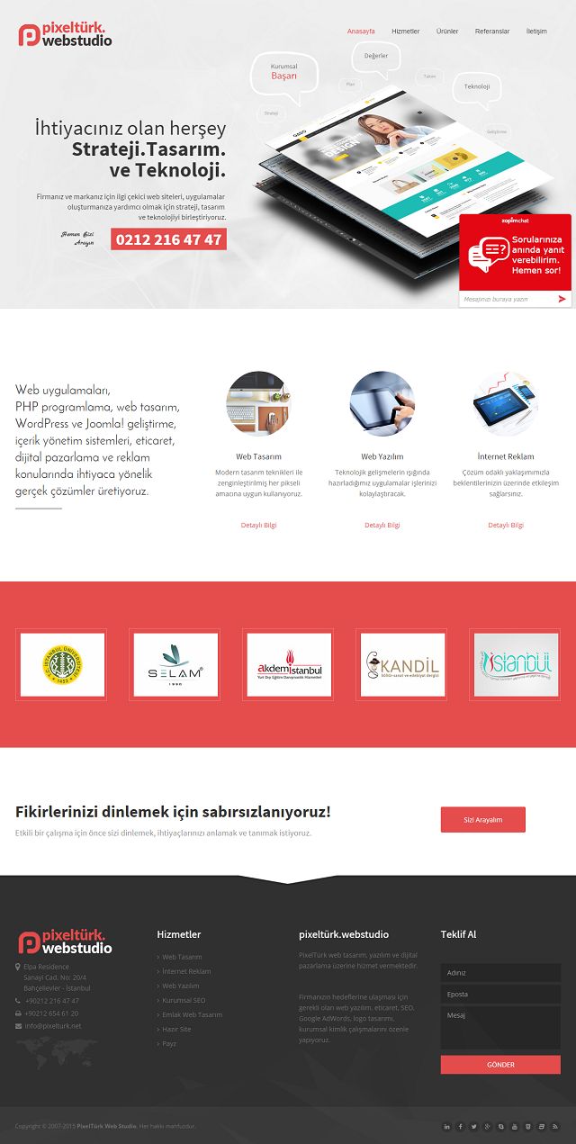 PixelTurk Web Design Studio screenshot