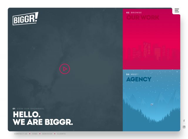 Biggr - creative agency screenshot