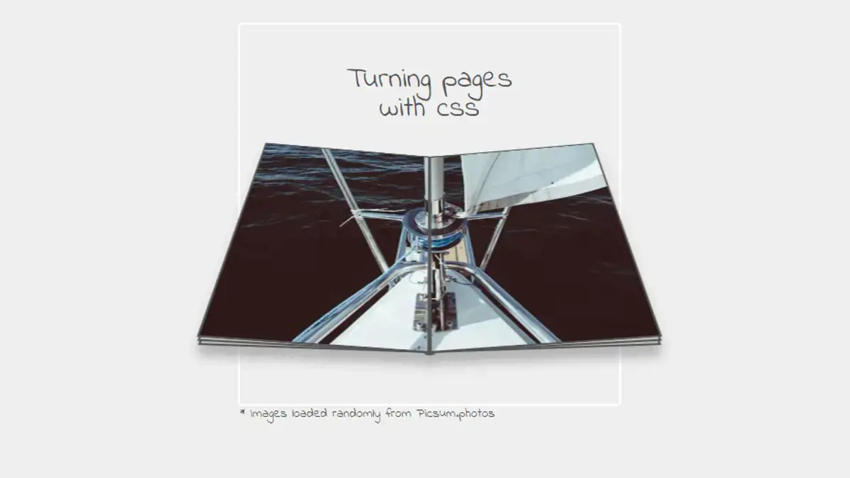CSS Book Effects - Turning Pages With Css example : CSS Mix