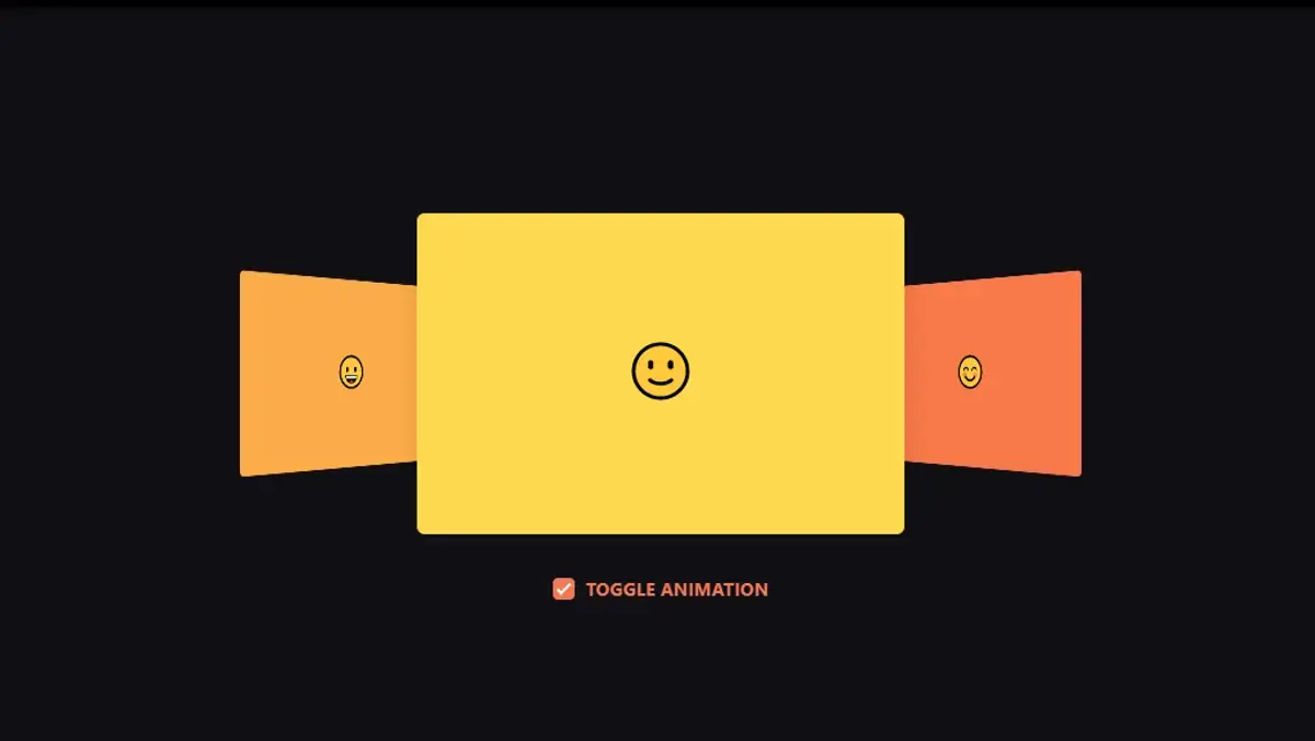 JavaScript Carousels - 3D Colorful Animated Carousel example : CSS Mix