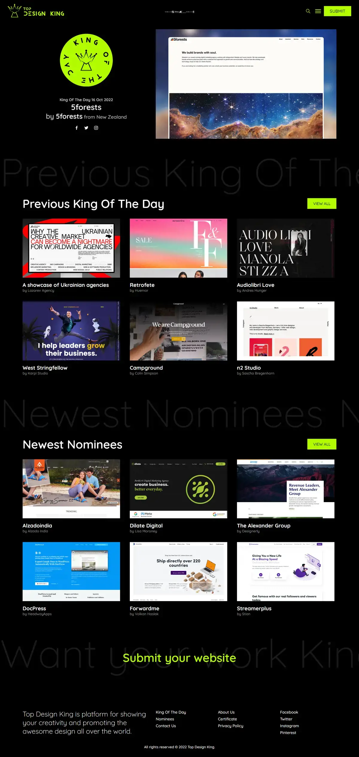 Top Design King Awards screenshot