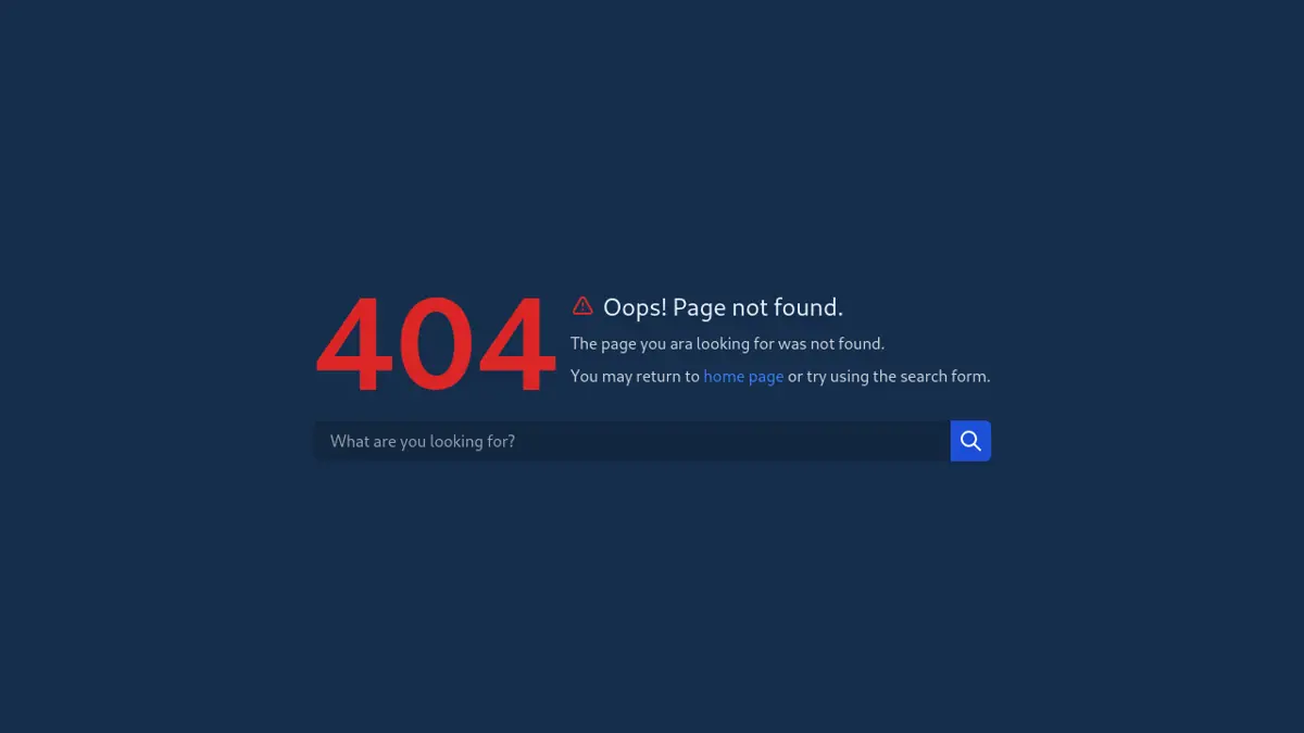 404 With Dark & Light Mode screenshot