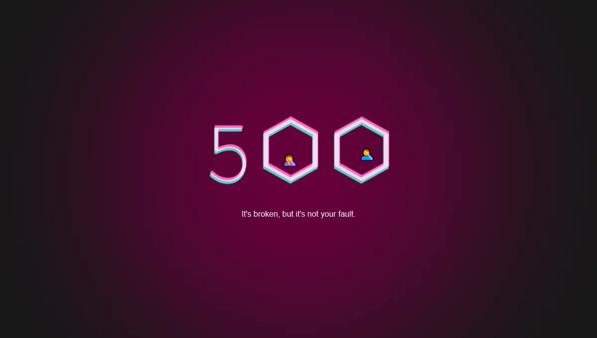 500 Error Page HTML Templates - 500 Error Page Template example : CSS Mix