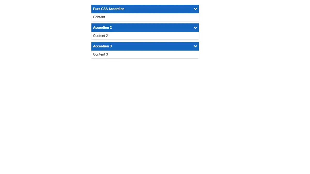 CSS Vertical Accordions - Pure Css Accordion Example : CSS Mix