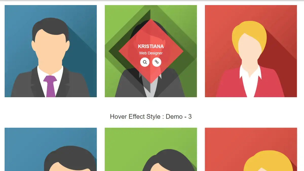 21 Hover Effect Styles screenshot