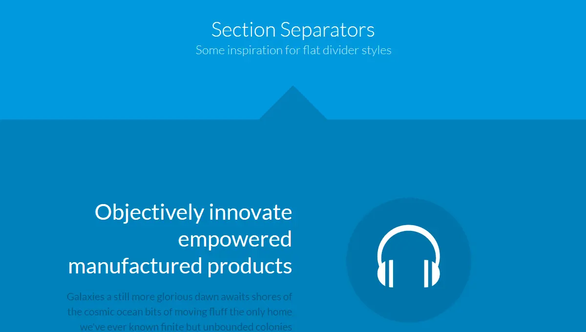 A Collection Of Separator Styles screenshot