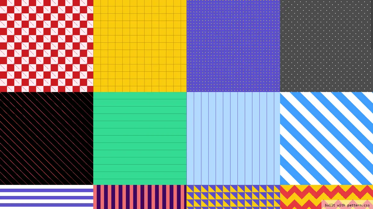 CSS Background Patterns - Background Patterns In Css Using Pattern.Css ...