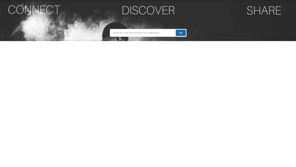 Bootstrap 4 Search Box On Header screenshot