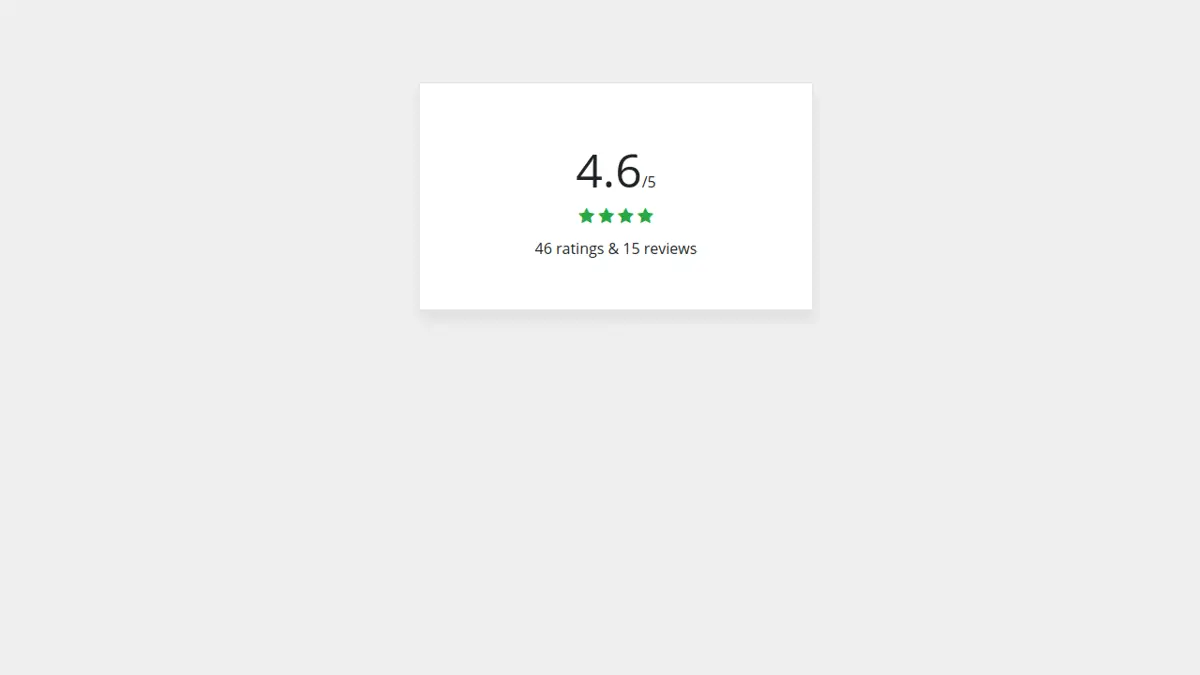Bootstrap 4 Simple Rating screenshot