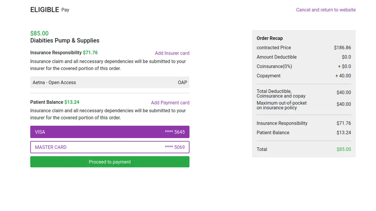 Bootstrap 5 Checkout Payment Page With Custom Radio Buttons screenshot