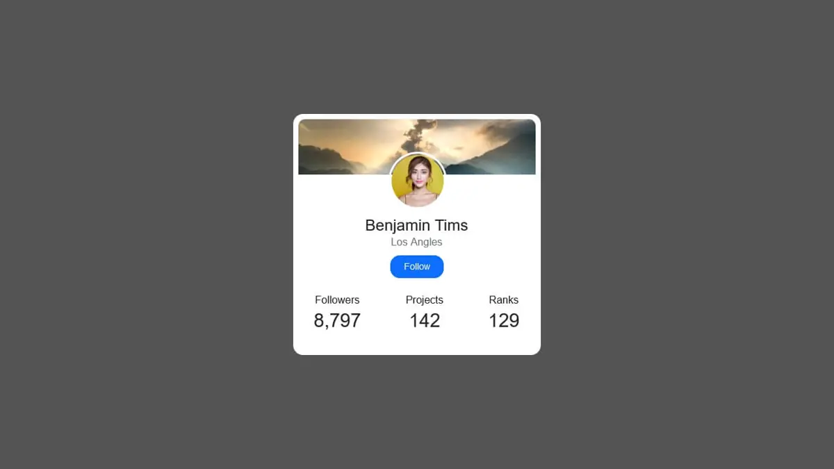 Bootstrap 5 User Profile screenshot