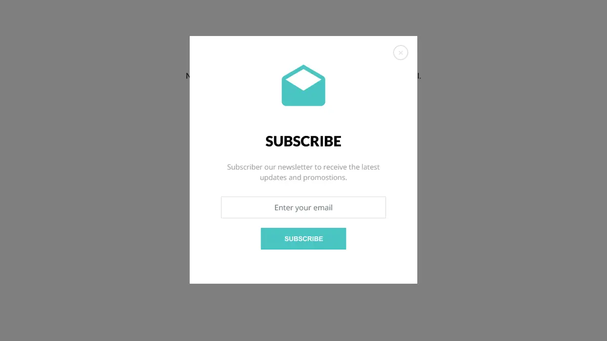 Bootstrap Elegant Subscribe Newsletter Modal Form screenshot