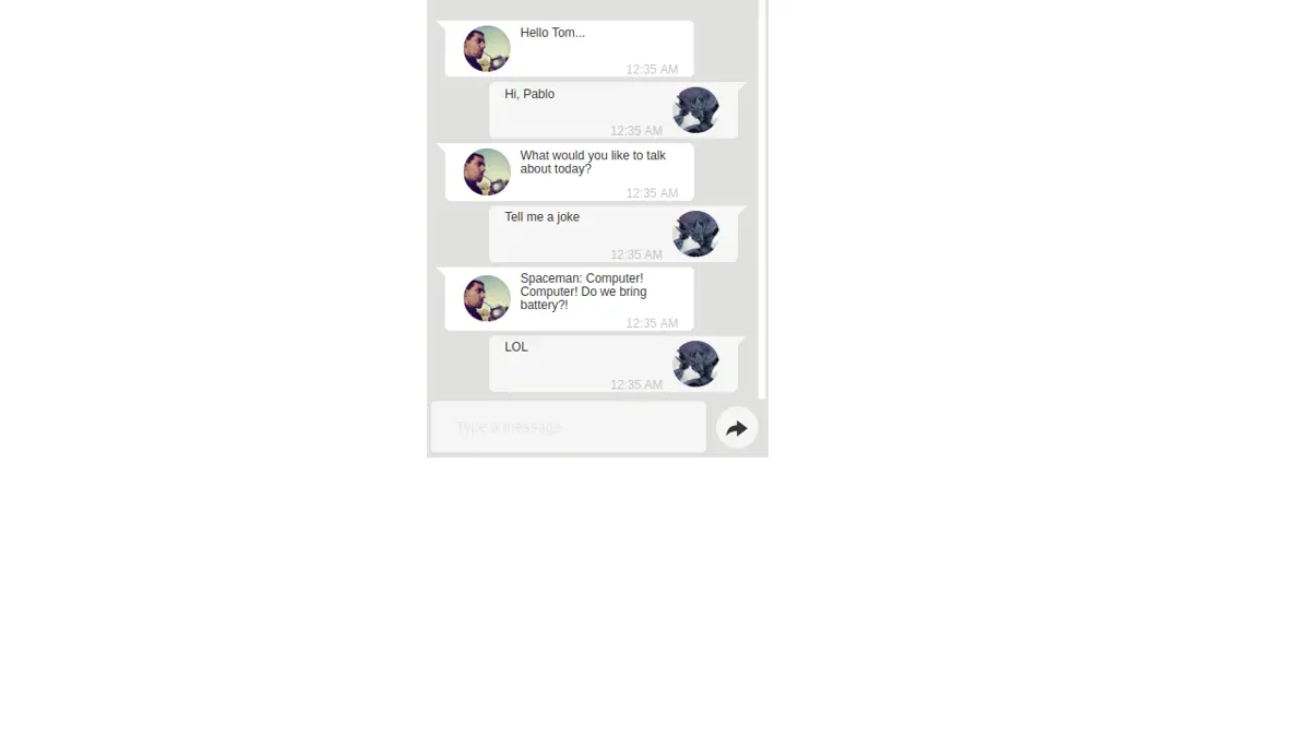 Bootstrap Simple Chat screenshot