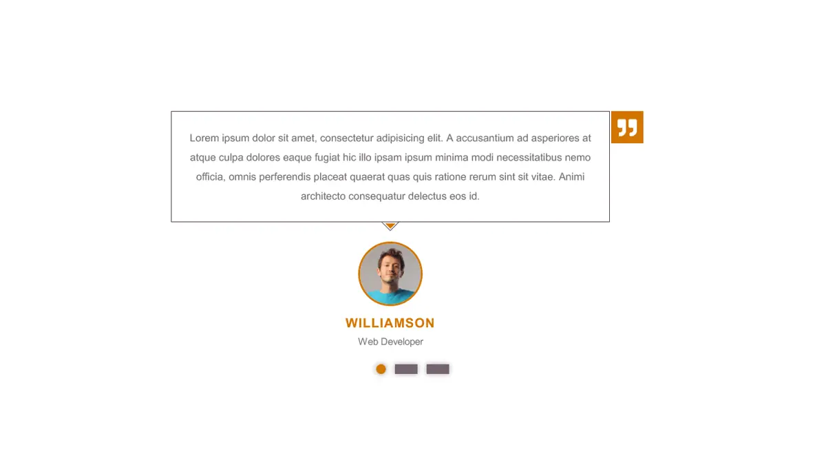 Bootstrap Testimonial Style 69 screenshot