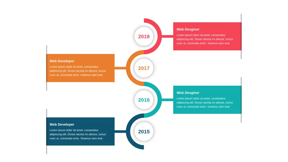 Bootstrap Timeline Style 23 screenshot