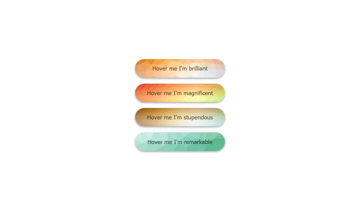 CSS Button Hover Effects - Buttons + Svg Trianglify example : CSS Mix