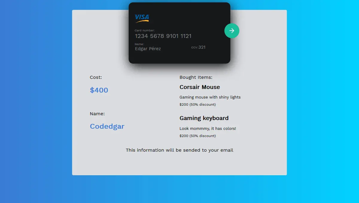CSS Checkout Forms - Creative Credit Card Form example : CSS Mix