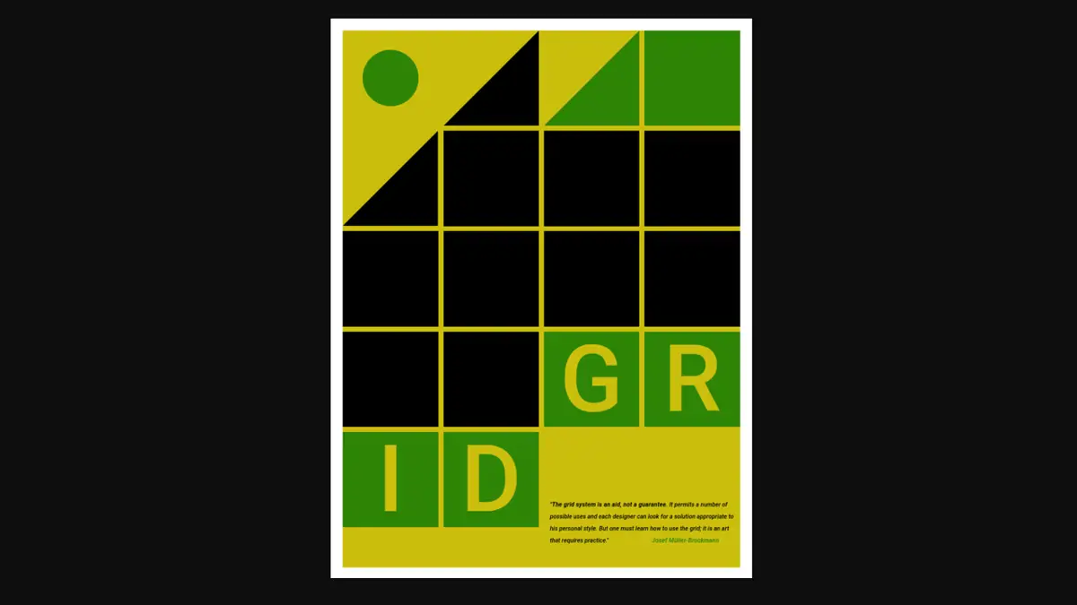 CSS Poster - Css Grid Art Poster example : CSS Mix