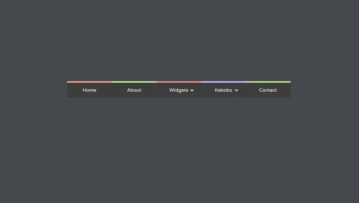 CSS Dropdown Menus - Gradient Menu example : CSS Mix