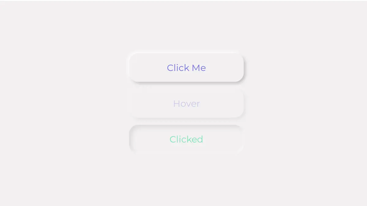 javascript buttons - processing button example : css... CSS Buttons - Neumorphism Buttons example : CSS Mix