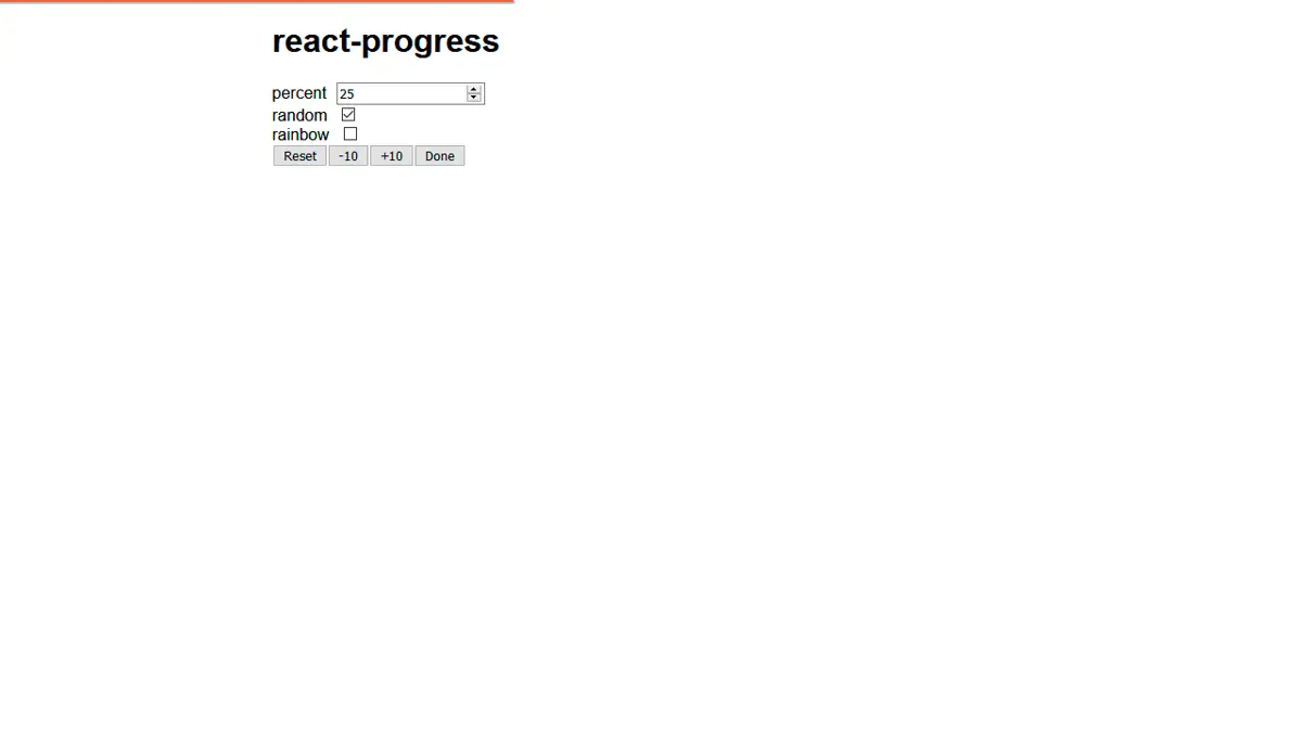 React Progress screenshot