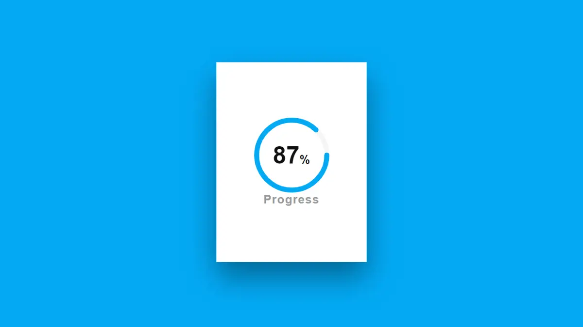 CSS Progress Bars - Svg Circle Progress Bar example : CSS Mix