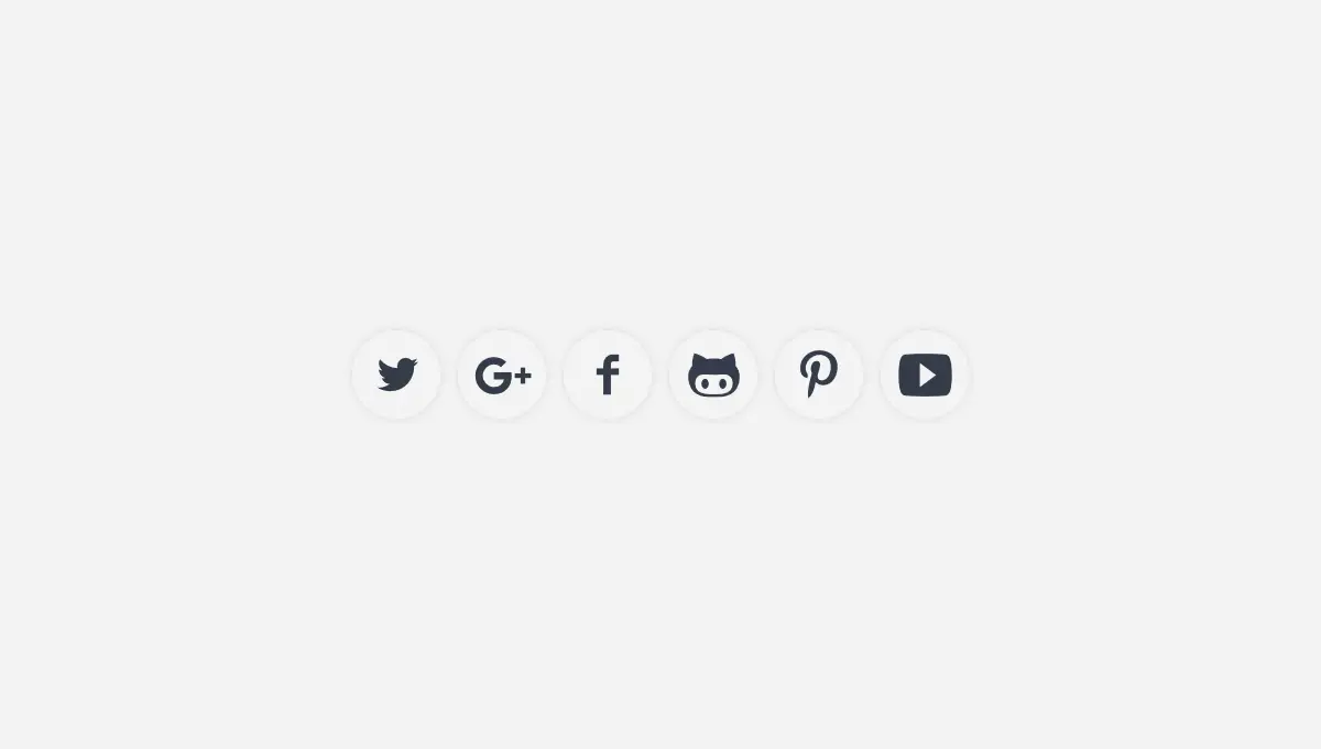 CSS Social Media Icons - Svg Social Icons example : CSS Mix image.
